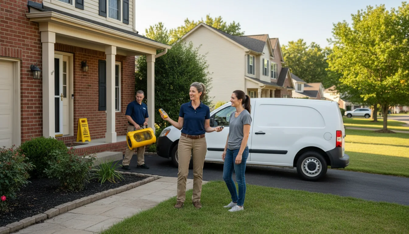 Residential water damage restoration in Dunwoody, GA